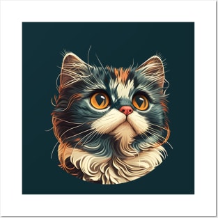 Purrfect Baby Cute Cat Face - Cat Lover Posters and Art